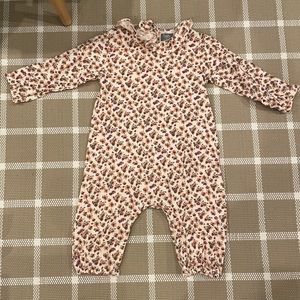 Tocoto vintage one piece outfit with ruffle collar